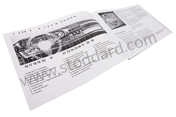 WKD468810 - USER AND TECHNICAL MANUAL FOR YOUR VEHICLE IN GERMAN 911 TURBO  1980 for Porsche 