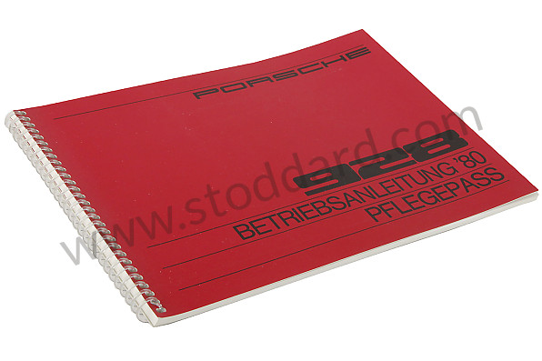 WKD468910 - USER AND TECHNICAL MANUAL FOR YOUR VEHICLE IN GERMAN 928 1980 for Porsche 