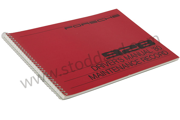 WKD468920 - USER AND TECHNICAL MANUAL FOR YOUR VEHICLE IN ENGLISH 928 1980 for Porsche 