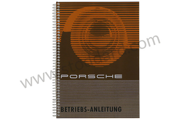 WKD469110 - USER AND TECHNICAL MANUAL FOR YOUR VEHICLE IN GERMAN 356 B T5 for Porsche 
