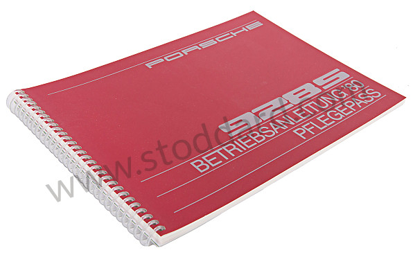WKD469310 - USER AND TECHNICAL MANUAL FOR YOUR VEHICLE IN GERMAN 928 S 1980 for Porsche 