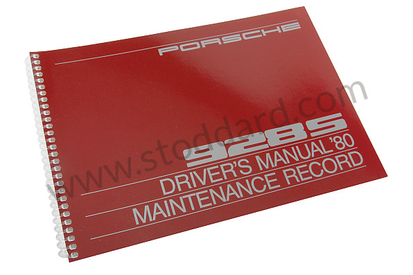 WKD469320 - USER AND TECHNICAL MANUAL FOR YOUR VEHICLE IN ENGLISH 928 S 1980 for Porsche 