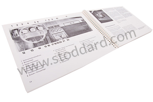 WKD469510 - USER AND TECHNICAL MANUAL FOR YOUR VEHICLE IN GERMAN 924 TURBO 1981 for Porsche 