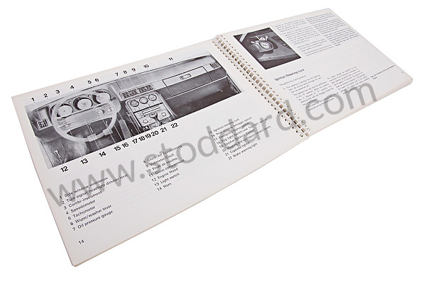 WKD469520 - USER AND TECHNICAL MANUAL FOR YOUR VEHICLE IN ENGLISH 924 TURBO 1981 for Porsche 