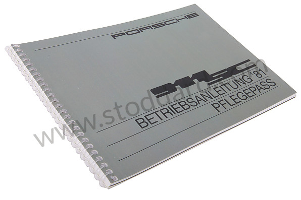 WKD469710 - USER AND TECHNICAL MANUAL FOR YOUR VEHICLE IN GERMAN 911 SC 1981 for Porsche 