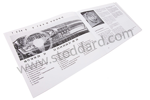 WKD469710 - USER AND TECHNICAL MANUAL FOR YOUR VEHICLE IN GERMAN 911 SC 1981 for Porsche 