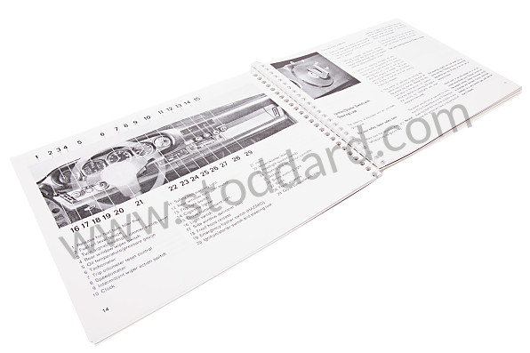 WKD469720 - USER AND TECHNICAL MANUAL FOR YOUR VEHICLE IN ENGLISH 911 SC 1981 for Porsche 