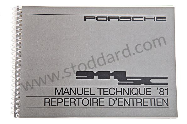 WKD469730 - USER AND TECHNICAL MANUAL FOR YOUR VEHICLE IN FRENCH 911 SC 1981 for Porsche 