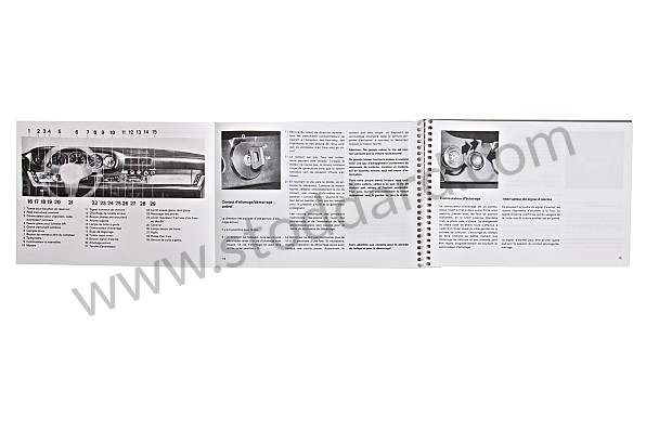 WKD469730 - USER AND TECHNICAL MANUAL FOR YOUR VEHICLE IN FRENCH 911 SC 1981 for Porsche 