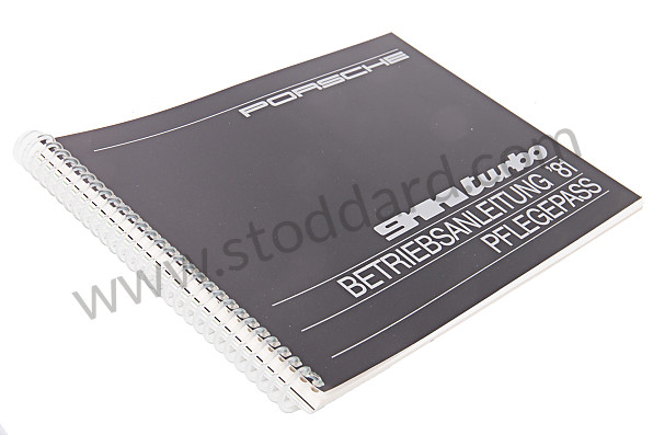 WKD469810 - USER AND TECHNICAL MANUAL FOR YOUR VEHICLE IN GERMAN 911 TURBO  1981 for Porsche 