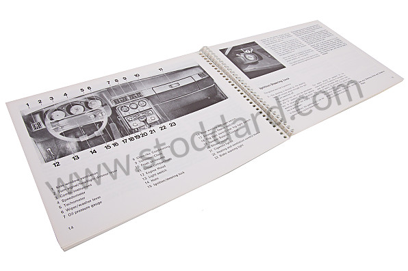 WKD470520 - USER AND TECHNICAL MANUAL FOR YOUR VEHICLE IN ENGLISH 924 TURBO 1982 for Porsche 