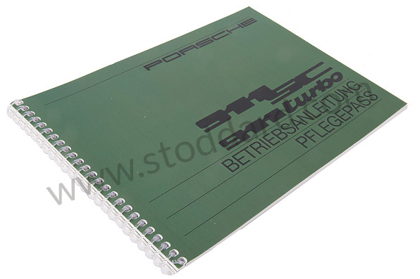 WKD470610 - USER AND TECHNICAL MANUAL FOR YOUR VEHICLE IN GERMAN 911 SC / TURBO /82 for Porsche 