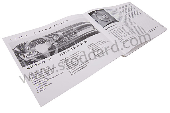 WKD470610 - USER AND TECHNICAL MANUAL FOR YOUR VEHICLE IN GERMAN 911 SC / TURBO /82 for Porsche 
