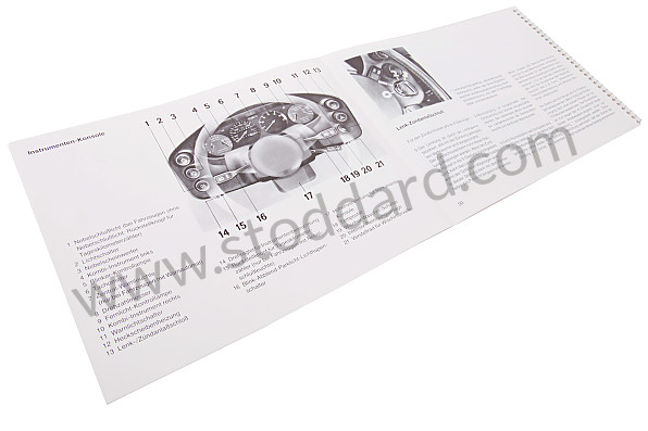 WKD470710 - USER AND TECHNICAL MANUAL FOR YOUR VEHICLE IN GERMAN 928, 928S 1982 for Porsche 