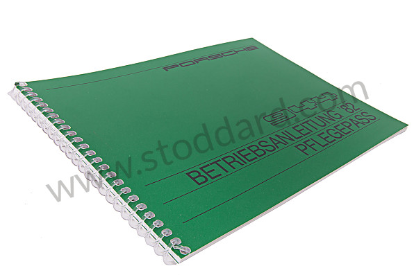 WKD470810 - USER AND TECHNICAL MANUAL FOR YOUR VEHICLE IN GERMAN 944 1982 for Porsche 