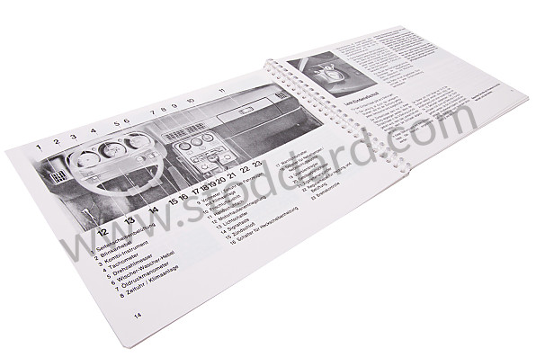 WKD470810 - USER AND TECHNICAL MANUAL FOR YOUR VEHICLE IN GERMAN 944 1982 for Porsche 