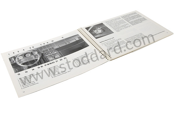 WKD470820 - USER AND TECHNICAL MANUAL FOR YOUR VEHICLE IN ENGLISH 944 1982 for Porsche 