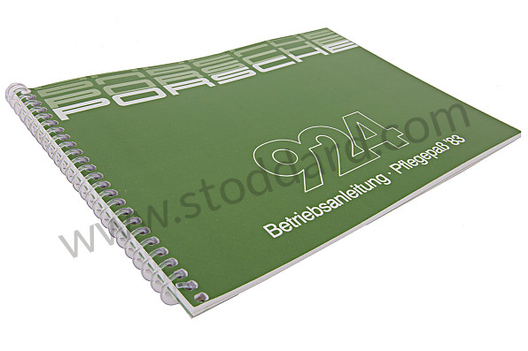 WKD471510 - USER AND TECHNICAL MANUAL FOR YOUR VEHICLE IN GERMAN 924 1983 for Porsche 