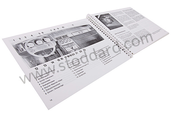 WKD471510 - USER AND TECHNICAL MANUAL FOR YOUR VEHICLE IN GERMAN 924 1983 for Porsche 