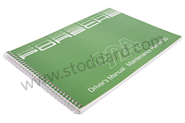 WKD471520 - USER AND TECHNICAL MANUAL FOR YOUR VEHICLE IN ENGLISH 924 1983 for Porsche 