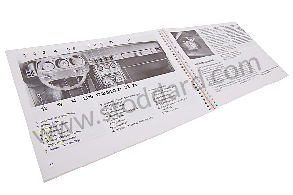 WKD471610 - USER AND TECHNICAL MANUAL FOR YOUR VEHICLE IN GERMAN 944 1983 for Porsche 