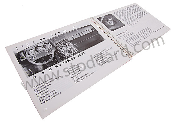 WKD471620 - USER AND TECHNICAL MANUAL FOR YOUR VEHICLE IN ENGLISH 944 1983 for Porsche 