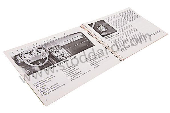 WKD471640 - USER AND TECHNICAL MANUAL FOR YOUR VEHICLE IN ITALIAN 944 1983 for Porsche 