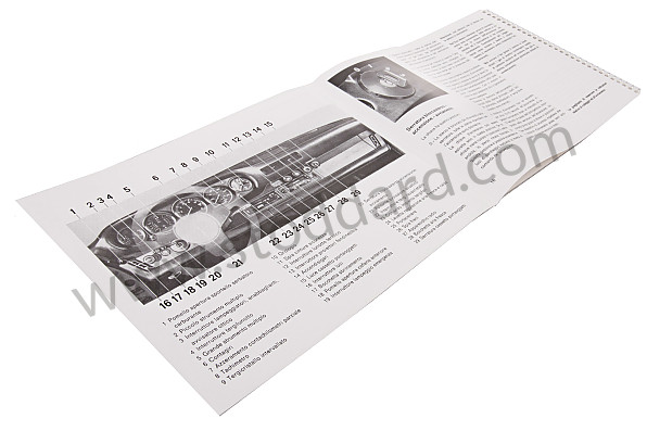 WKD471740 - USER AND TECHNICAL MANUAL FOR YOUR VEHICLE IN ITALIAN 911  1983 for Porsche 