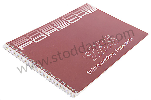 WKD471810 - USER AND TECHNICAL MANUAL FOR YOUR VEHICLE IN GERMAN 928 1983 for Porsche 