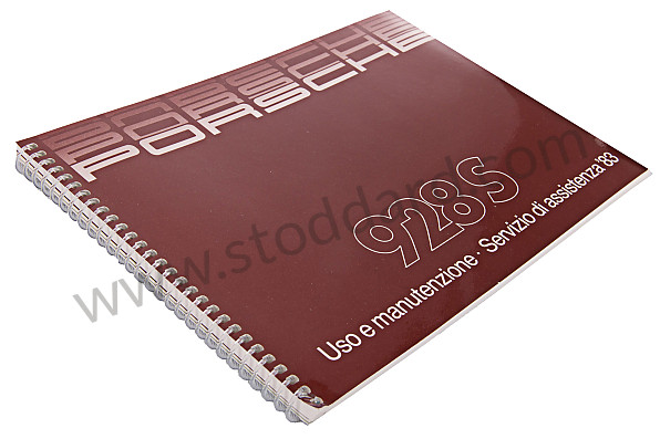 WKD471840 - USER AND TECHNICAL MANUAL FOR YOUR VEHICLE IN ITALIAN 928 1983 for Porsche 