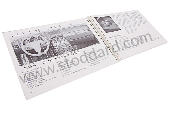 WKD472110 - USER AND TECHNICAL MANUAL FOR YOUR VEHICLE IN GERMAN 924 1984 for Porsche 
