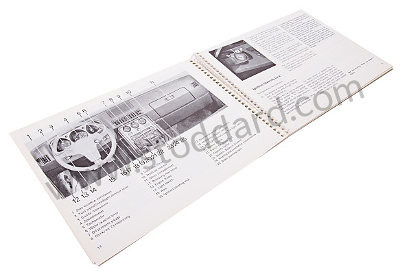WKD472120 - USER AND TECHNICAL MANUAL FOR YOUR VEHICLE IN ENGLISH 924 1984 for Porsche 