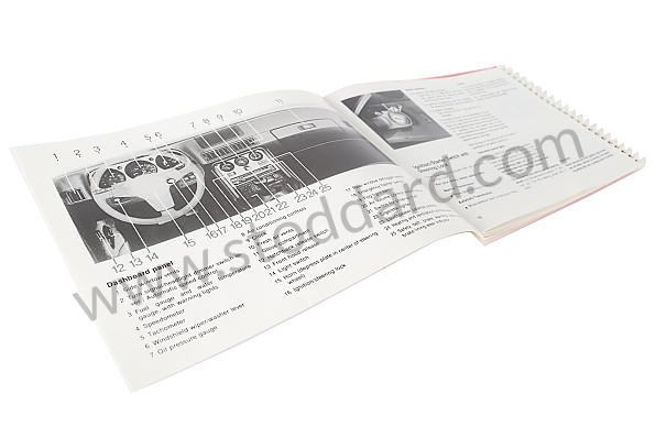 WKD472221 - USER AND TECHNICAL MANUAL FOR YOUR VEHICLE IN ENGLISH 944 1984 for Porsche 