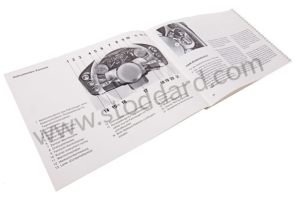 WKD472610 - USER AND TECHNICAL MANUAL FOR YOUR VEHICLE IN GERMAN 928 S 1984 for Porsche 