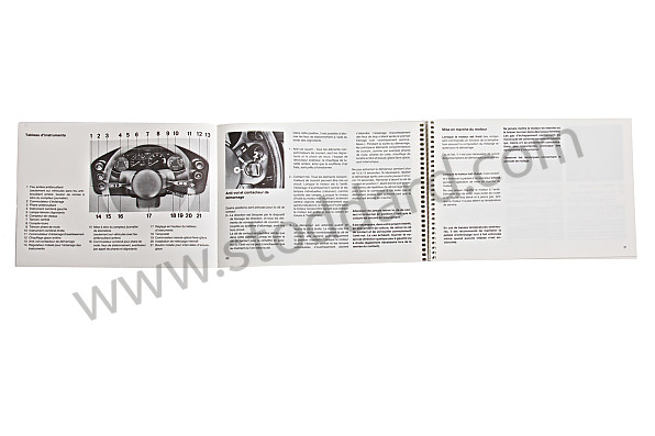 WKD472630 - USER AND TECHNICAL MANUAL FOR YOUR VEHICLE IN FRENCH 928 S 1984 for Porsche 