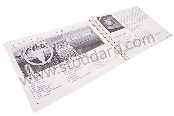 WKD472910 - USER AND TECHNICAL MANUAL FOR YOUR VEHICLE IN GERMAN 924 1985 for Porsche 