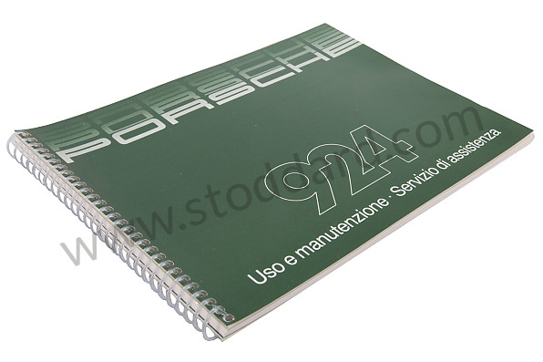 WKD472940 - USER AND TECHNICAL MANUAL FOR YOUR VEHICLE IN ITALIAN 924 1985 for Porsche 