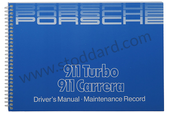 WKD473220 - USER AND TECHNICAL MANUAL FOR YOUR VEHICLE IN ENGLISH  for Porsche 