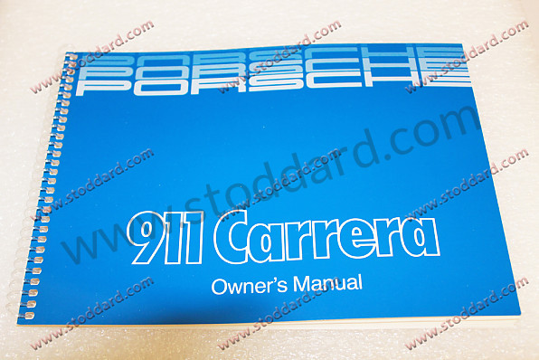 WKD473221 - Driver's Owners Manual For 1985 911 for Porsche 