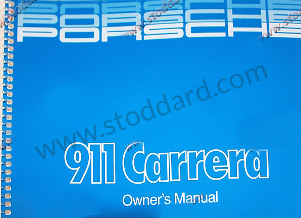 WKD473221 - Driver's Owners Manual For 1985 911 for Porsche 