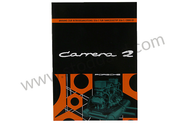 WKD474810 - USER AND TECHNICAL MANUAL FOR YOUR VEHICLE IN GERMAN CARRERA 2 for Porsche 