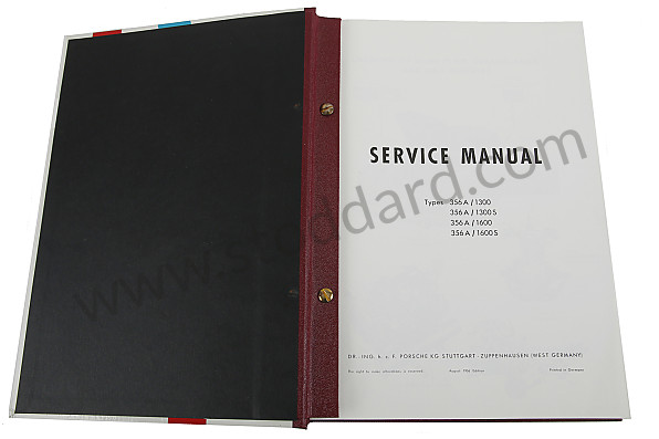 WKD480120 - Factory Workshop Manual For 356A for Porsche 356A &bull; 1955 &bull; 1500 Carrera Gt (547/1) &bull; Coupe A T1 &bull; Manual Gearbox, 4 Speed
