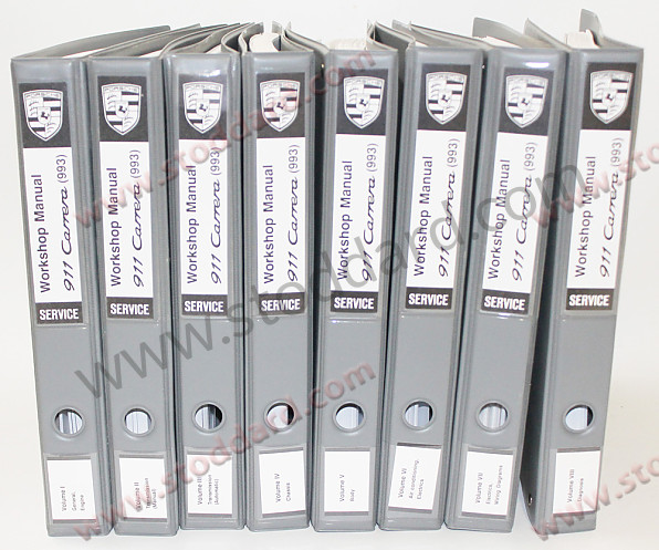 WKD483121 - Factory Workshop Manual For 993 1995-1998. 8 Volumes for Porsche 