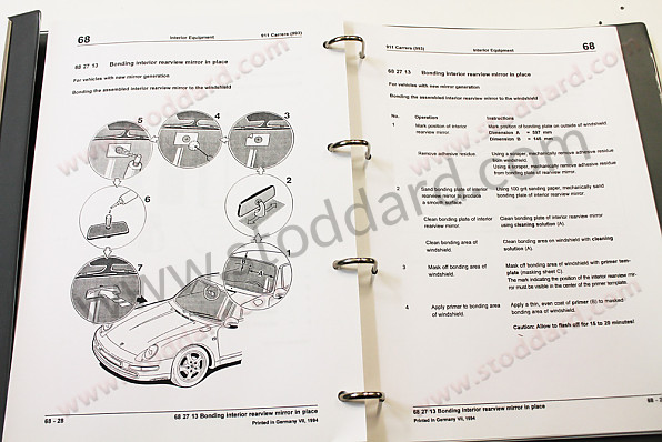 WKD483121 - Factory Workshop Manual For 993 1995-1998. 8 Volumes for Porsche 