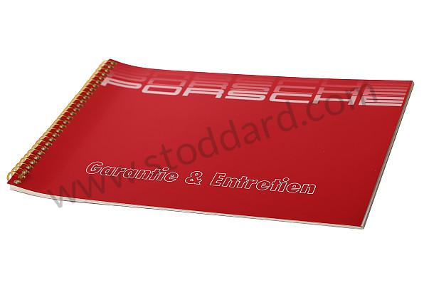WKD90003086 - SERVICING AND GUARANTEE BOOKLET IN FRENCH  1986 for Porsche 