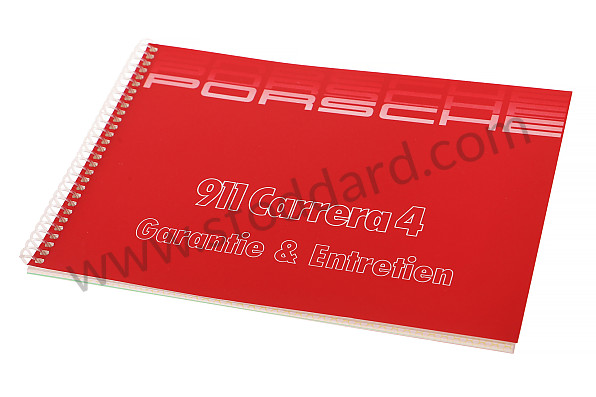 WKD90013089 - SERVICING AND GUARANTEE BOOKLET IN FRENCH CARRERA 4 1989 for Porsche 
