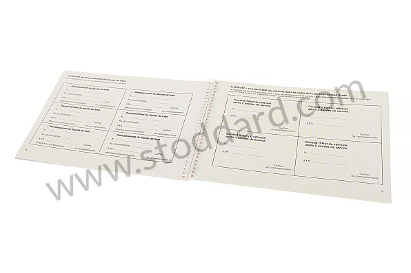 WKD90013089 - SERVICING AND GUARANTEE BOOKLET IN FRENCH CARRERA 4 1989 for Porsche 