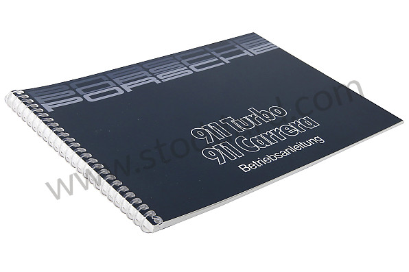 WKD91101086 - USER AND TECHNICAL MANUAL FOR YOUR VEHICLE IN GERMAN 911 CARRERA 911 TURBO 1986 for Porsche 