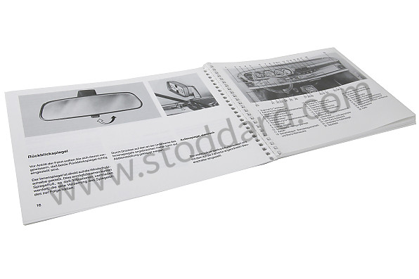 WKD91101086 - USER AND TECHNICAL MANUAL FOR YOUR VEHICLE IN GERMAN 911 CARRERA 911 TURBO 1986 for Porsche 