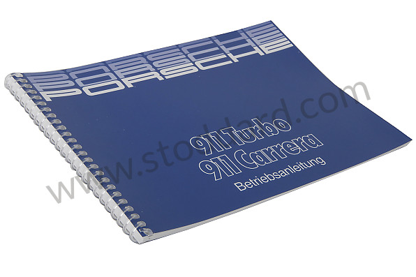 WKD91101087 - USER AND TECHNICAL MANUAL FOR YOUR VEHICLE IN GERMAN 911 CARRERA 911 TURBO 1987 for Porsche 